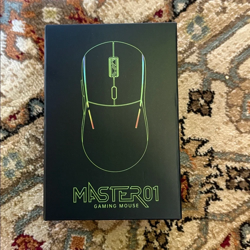 Black wireless Gaming Mouse rechargeable FFJ 24000 DPI, Tri-Mode 2.4G/USB-C new